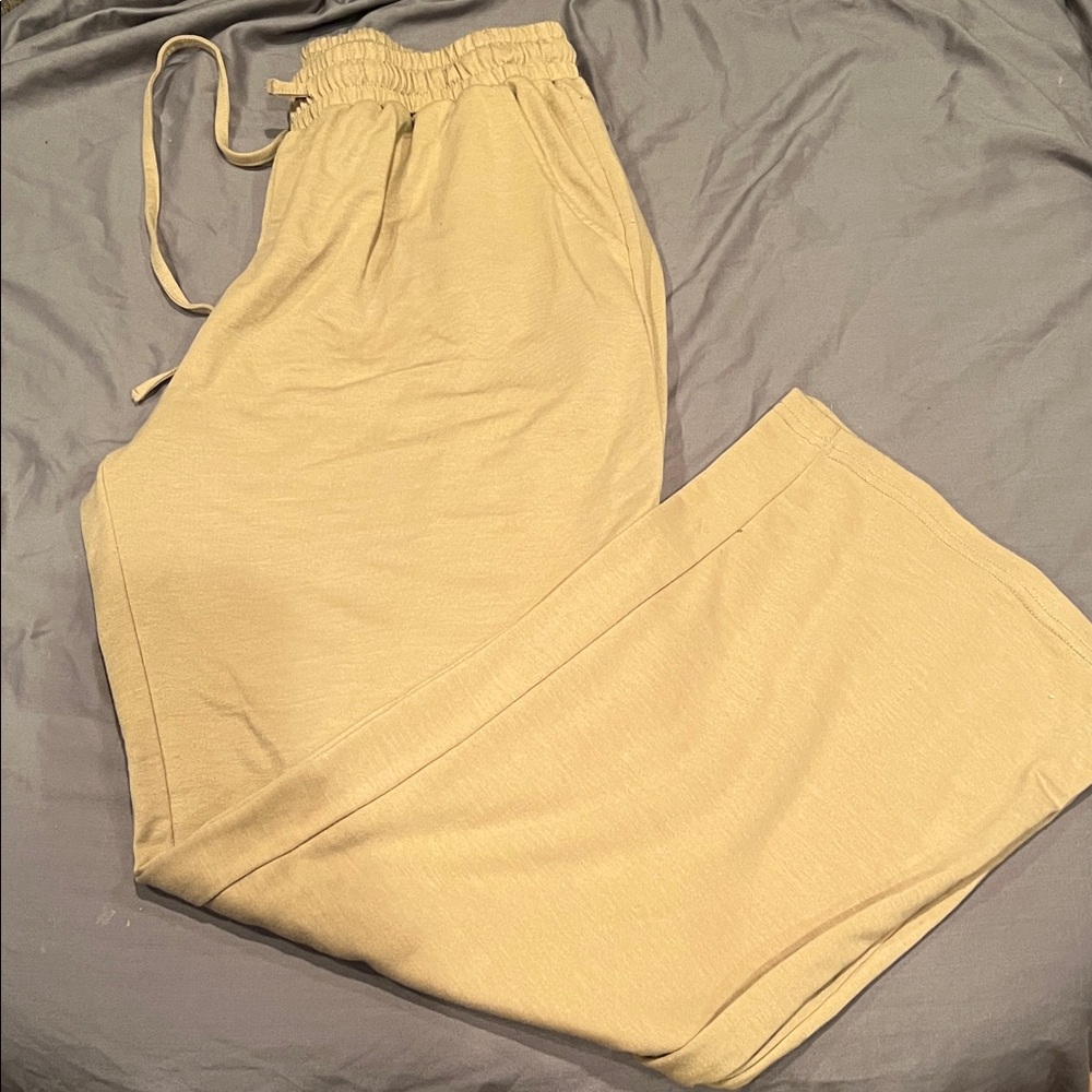 Casual Beige Jogger Pants